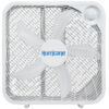 Hurricane Classic 20 Inch Portable Floor Fan with 3 Speed Settings, White