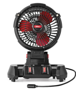Hyper Tough 20V 7.5 inch Cordless Misting Fan, with 2.0Ah Lithium-Ion Battery Pack and Charger, C1024, New Condition