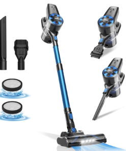 INSE Cordless Vacuum Cleaner,Ultra-Lightweight,LED Headlights,Removable Handheld Vacuum for Pet Hair Carpet Hardfloors,N3S/N3X