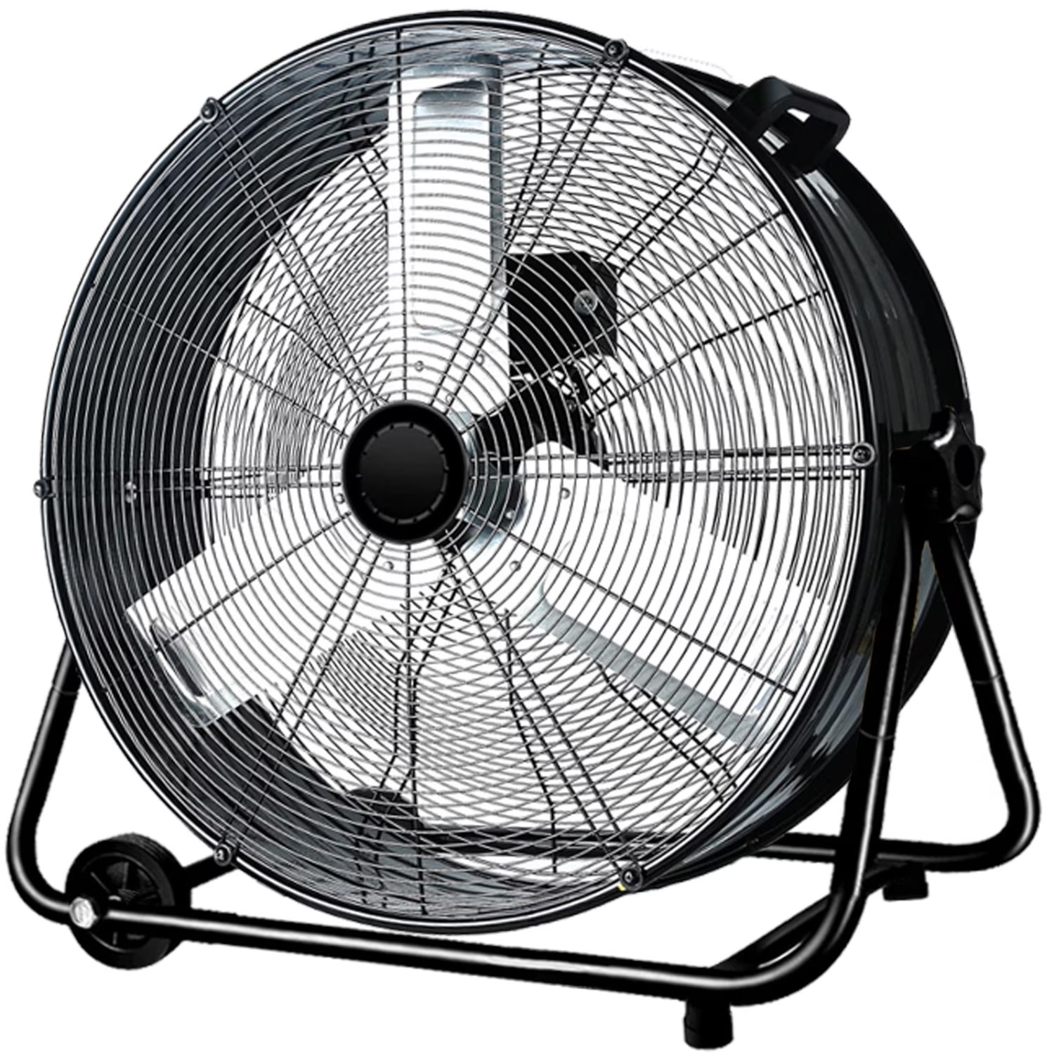 Industrial Fan 24 Inch Heavy Duty Drum 3 Speed 8100 CFM Air Circulation High Velocity Fan For Warehouse, Workshop, Factory, Commercial, Residential and Greenhouse Black_11zon Industrial Fan 24 Inch Heavy Duty Drum 3 Speed 8100 CFM Air Circulation High Velocity Fan For Warehouse, Workshop, Factory, Commercial, Residential and Greenhouse Black