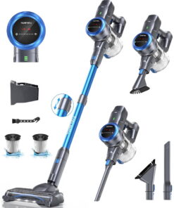 Lazyswan Cordless Stick Vacuum Cleaner Lightweight Self-standing Vac for Home Pet Hair Car Carpet Hardwood Floor