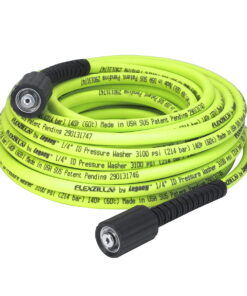 Flexzilla 1/4" x 50' 3100 PSI M22 Fittings No Kink Flexible Pressure Washer Hose