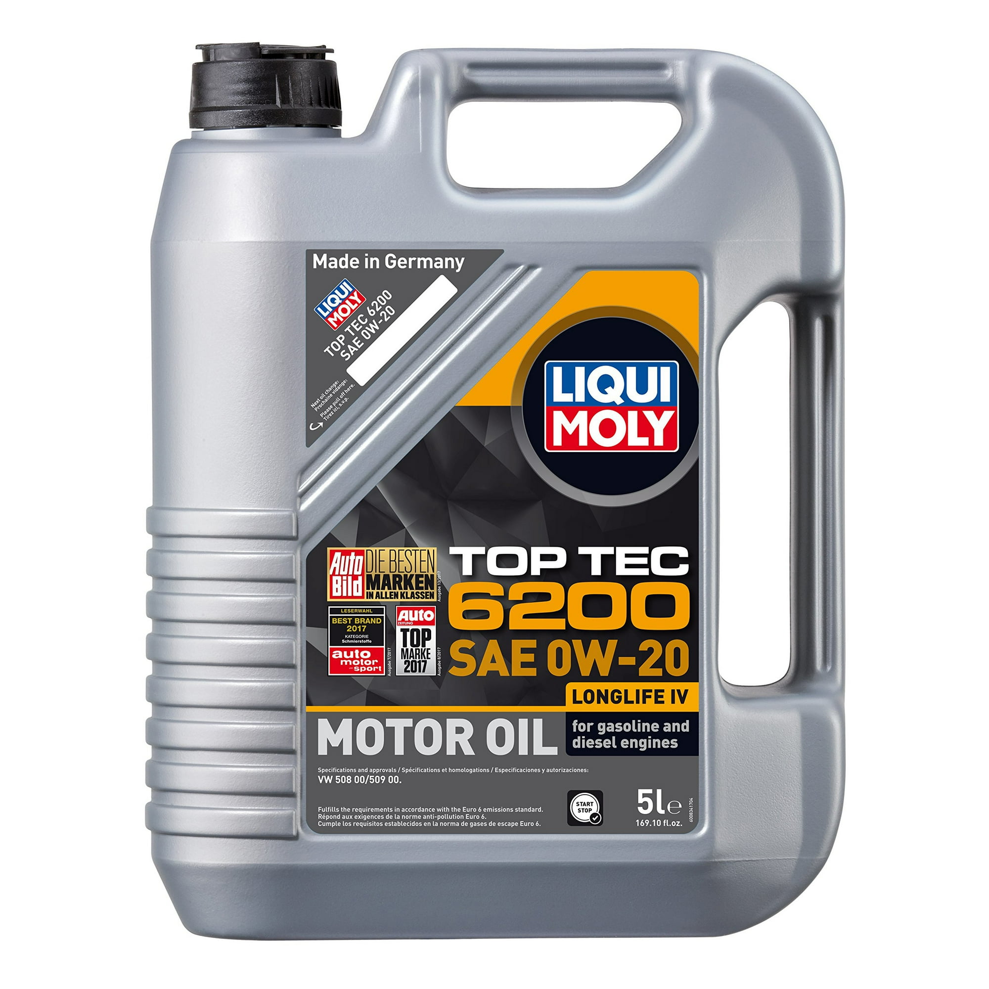Liqui Moly Top Tec 6200 Fully Synthetic Motor Oil 0W-20, 5L