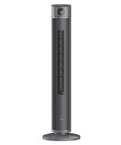 Midea 42-Inch Tower Fan Smart WiFi Enabled with 12 Speed Settings, Remote, Grey, MSFZ42W6WB