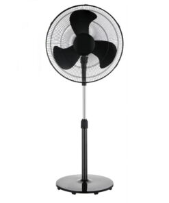 Mainstays 48-Inch Tall Pedestal Fan, 3-Speed Oscillating, Adjustable 18" Fan Head, Black, FS45-19MB