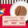 Merrick Purrfect Bistro Grain Free Premium High Protein Beef Recipe Soft Canned Pate Adult Wet Cat Food, 3 oz., Case of 24
