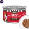 Merrick Purrfect Bistro Grain Free Premium High Protein Beef Recipe Soft Canned Pate Adult Wet Cat Food, 3 oz., Case of 24