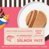 Merrick Purrfect Bistro Grain Free Premium High Protein Salmon Recipe Soft Canned Pate Adult Wet Cat Food, 3 oz., Case of 24 Merrick Purrfect Bistro Grain Free Premium High Protein Salmon Recipe Soft Canned Pate Adult Wet Cat Food, 3 oz., Case of 24