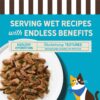Merrick Purrfect Bistro Wild Cod, Spinach and Wild Rice Recipe in Gravy, High Protein Natural Wet Cat Food, 3 oz., Case of 24