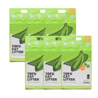Michu Flushable & Clumping, Original Scent Natural Tofu Cat Litter, 5.5 lbs., Pack of 6