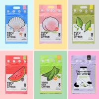 Michu Rainbow Combo Flushable & Clumping Natural Tofu Cat Litter Variety Pack, 5.5 lbs., Pack of 6