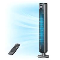 NFTIGB Tower Fan for Bedroom, 36 inch Oscillating Fans that Blow Cold Air, 3 Speeds, 3 Modes 12H Timer, Standing Floor Fan for Home Office, Black
