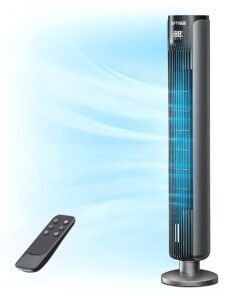 NFTIGB Tower Fan for Bedroom, 36 inch Oscillating Fans that Blow Cold Air, 3 Speeds, 3 Modes 12H Timer, Standing Floor Fan for Home Office, Black