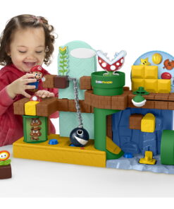 Fisher-Price Little People My Mario Adventure Playset, Musical Toddler Toy with 2 Figures