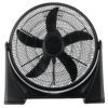 Pelonis 20-Inch Air Circulator Floor Fan with Wall Mount Option, 3-Speed Lightweight, Black, FB50-17H
