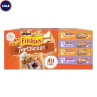 Purina Friskies TurChicken Extra Gravy Chunky, Meaty Bits and Prime Filets Wet Cat Food Variety Pack, 5.5 oz., Count of 48