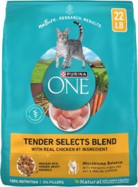Purina ONE Natural Tender Selects Blend With Real Chicken Dry Cat Food, 22 lbs.