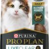 Purina Pro Plan Allergen Reducing Sensitive Skin & Stomach, LIVECLEAR Turkey and Oatmeal Formula High Protein Cat Food, 5.5 lbs.