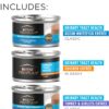Purina Pro Plan Urinary Tract Health Ocean Whitefish, Chicken, Turkey and Giblets Wet Cat Food Variety Pack, 3 oz., Count of 24