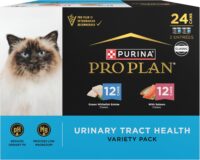 Purina Pro Plan Urinary Tract Ocean Whitefish with Salmon Entrees Health Pate Cat Food Variety Pack, 3 oz., Count of 24