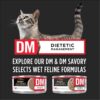 Purina Pro Plan Veterinary Diets DM Dietetic Management Feline Formula Dry Cat Food, 10 lbs.