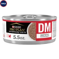 Purina Pro Plan Veterinary Diets DM Dietetic Management Feline Formula Wet Cat Food, 5.5 oz., Case of 24