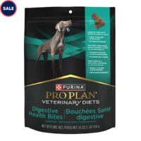Purina Pro Plan Veterinary Diets Digestive Health Bites Dog Treat Chews, 16 oz., Case of 5