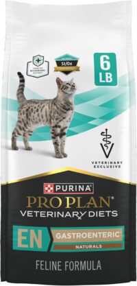 Purina Pro Plan Veterinary Diets EN Gastroenteric Naturals Feline Formula Dry Cat Food, 6 lbs.
