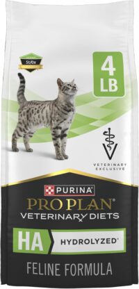 Purina Pro Plan Veterinary Diets HA Hydrolyzed Feline Formula Dry Cat Food, 4 lbs.