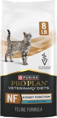 Purina Pro Plan Veterinary Diets NF Kidney Function Advanced Care Feline Formula Dry Cat Food, 8 lbs.