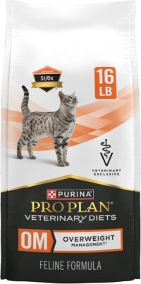 Purina Pro Plan Veterinary Diets OM Overweight Management Feline Formula Dry Cat Food, 16 lbs.