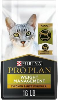 Purina Pro Plan Weight Management Chicken and Rice Adult Formula Dry Cat Food, 16 lbs.