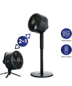 Shark FlexBreeze Cordless Fan, 24-Hr Battery, Pedestal & Tabletop, Indoor & Outdoor, 5 Speeds, FA200