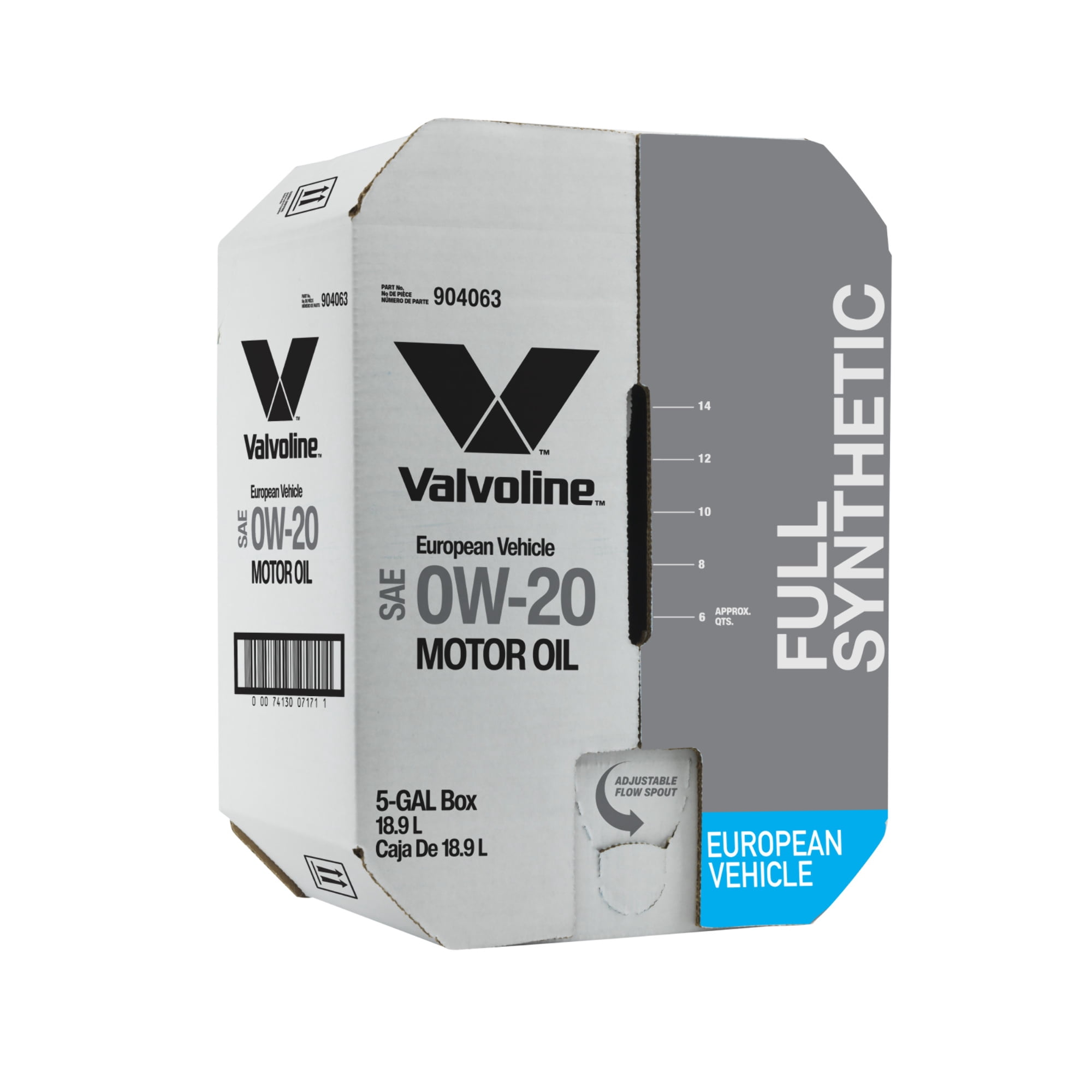 Valvoline European Vehicle Full Synthetic Motor Oil SAE 0W-20 Bay Box (20 Quarts)