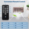 Nordic Hygge Register Booster Fan for 4" x 10" Register Holes with Remote Control and Thermostat, Brown