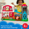 Fisher-Price Little People Caring Fun Animal Farm Playset Toddler Learning Toy, 6 Play Pieces