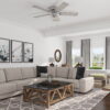 Better Homes & Gardens Wyndham 52'' Brushed Nickel Classic E26/ST19 LED Hugger Ceiling Fan