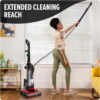 Dirt Devil Bagless Upright Vacuum Cleaner, Multi-Surface Extended Reach, {et Friendly, for Hard Floor & Carpet, Attachments & Tools, UD76310V, Black Dirt Devil Bagless Upright Vacuum Cleaner, Multi-Surface Extended Reach, {et Friendly, for Hard Floor & Carpet, Attachments & Tools, UD76310V, Black