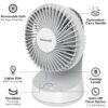 Honeywell QuietSet 9" Oscillating Table Fan, 5 Speeds, White, Small Room Fan with Quiet Operation