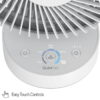 Honeywell QuietSet 9" Oscillating Table Fan, 5 Speeds, White, Small Room Fan with Quiet Operation