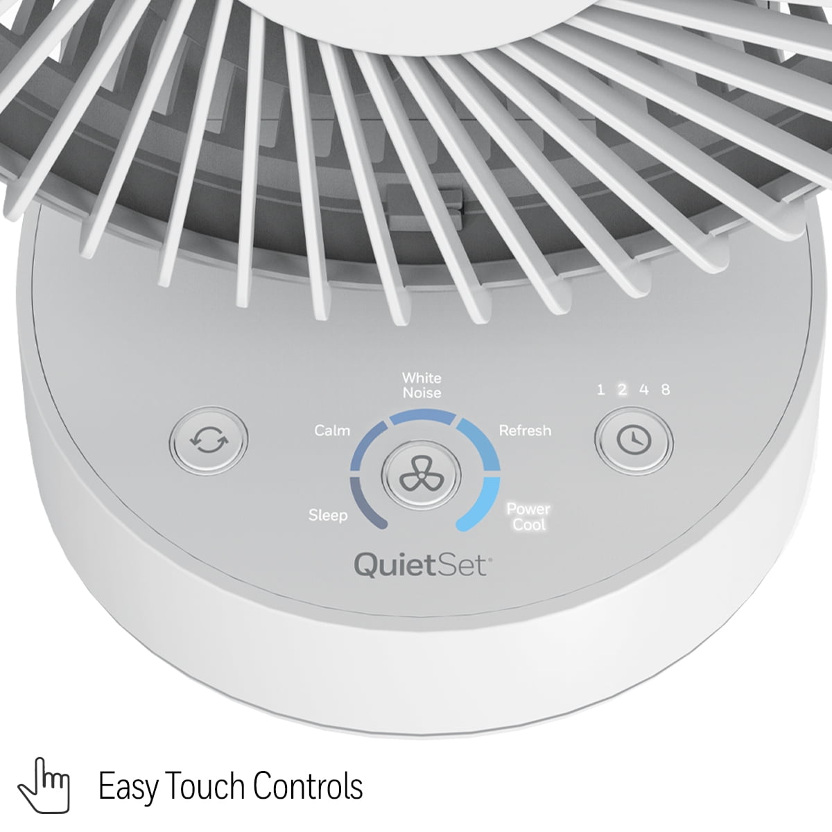 ae190ccb-0cbf-46eb-80cb-72709e2cf352.d3f4fc17a74bf31339d8277c10000b99.jpeg Honeywell QuietSet 9" Oscillating Table Fan, 5 Speeds, White, Small Room Fan with Quiet Operation