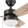 Better Homes & Gardens 30" Finney Modern Bronze Indoor Ceiling Fan with Light, Pull Chains & Reverse Airflow
