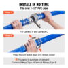 KFFKFF Swimming Pool Discharge Hose, 50 ft Length and 2 inch Diameter, Made of Robust PVC, Comes with Aluminum Camlock C & E Fittings and Clamps, Suitable for Pumps and Sand Filters