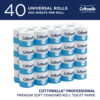 Cottonelle® Professional CleanCare Standard Roll Bulk Toilet Paper (58696), 2-Ply, White, Individually Wrapped (400 Sheets/Roll, 40 Rolls/Case, 16,000 Sheets/Case)