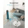 DREO 36" Tower Fans for Home, 90° Oscillating Fan, 24 Ft/s High Velocity, Standing Fan with Remote Control, LED Display, 4 Speeds, 4 Modes, 8H Timer, Quiet for Bedroom, Office