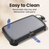Chefman All-Purpose 10" x 20" Nonstick Extra-Large Griddle, Grey