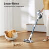 Lazyswan Cordless Vacuum, 250W 28KPa Stick Vacuums for Pet Hair/Carpet, 45 Min Runtime, LED Touch Screen, 1.2L Dust Cup, Lightweight