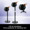 Shark FlexBreeze Cordless Fan, 24-Hr Battery, Pedestal & Tabletop, Indoor & Outdoor, 5 Speeds, FA200