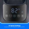 Midea 41-Inch Bladeless Tower Fan & HEPA Purifier, Smart WIFI Enabled, Remote, Blue, AMS150-PBW Midea 41-Inch Bladeless Tower Fan & HEPA Purifier, Smart WIFI Enabled, Remote, Blue, AMS150-PBW