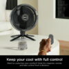 Shark FlexBreeze Cordless Fan, 24-Hr Battery, Pedestal & Tabletop, Indoor & Outdoor, 5 Speeds, FA200